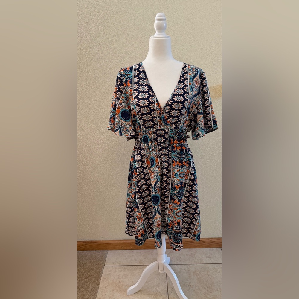 SHEIN Navy Midi -NWOT